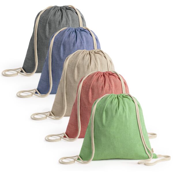 Drawstring bag made of 120 gsm recycled cotton Thumbnail