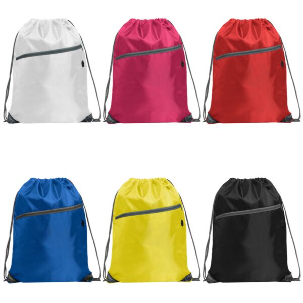 All-purpose drawstring bag with front pocket Thumbnail
